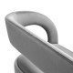 Grey Velvet Open Curved Back Bench
